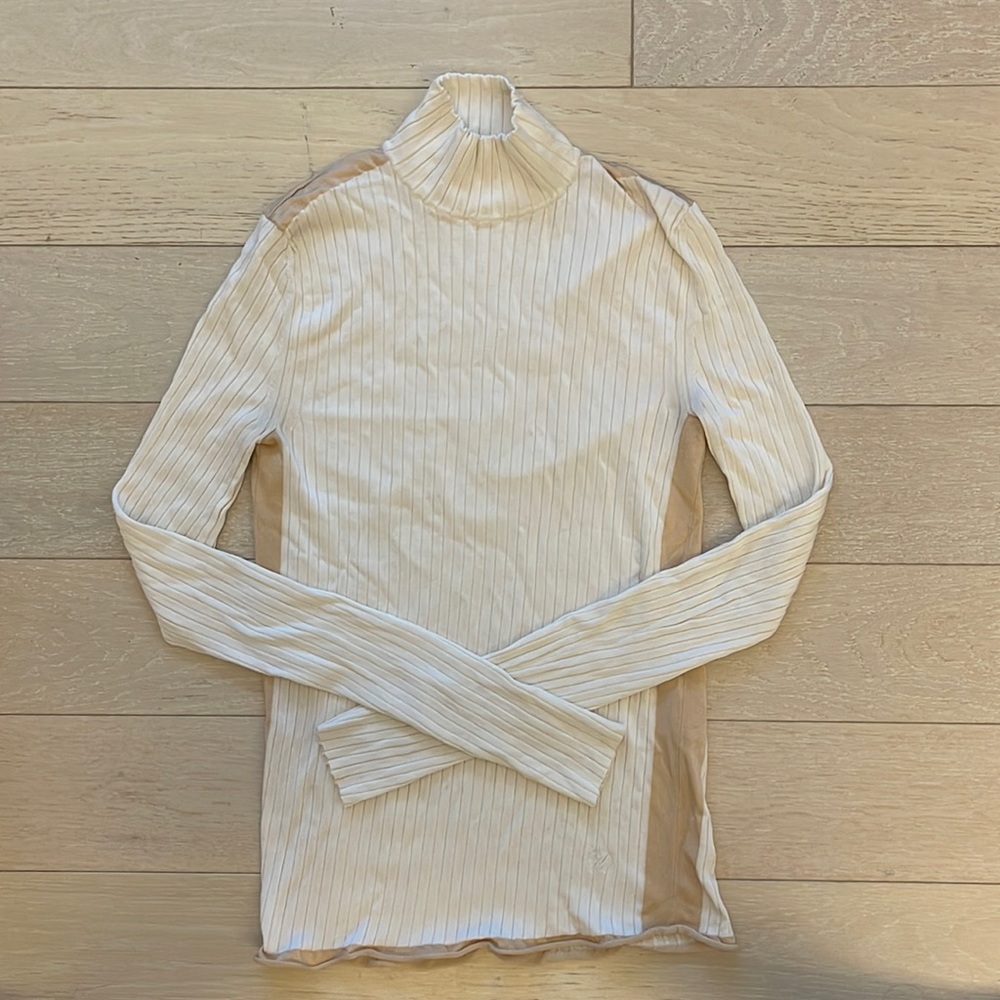 Louis Vuitton ribbed long sleeve size s